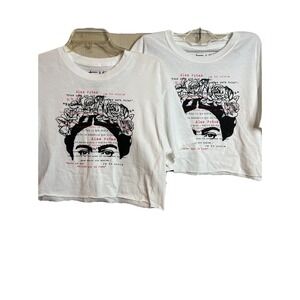 Frida Kahlo Medium Cropped Tshirt Women NWT